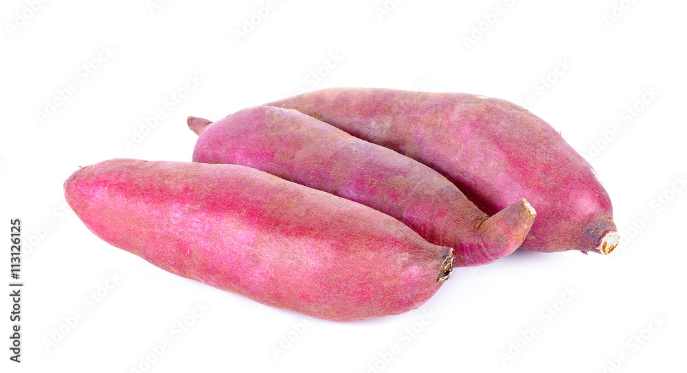 sweet potato isolated on the white background sweet potato isolated on the white background