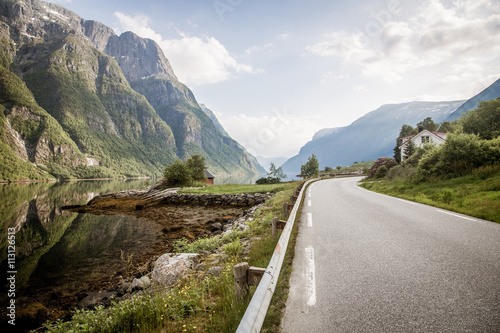 Bild auf Leinwand Road in Norway