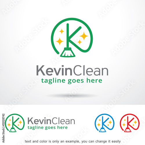 Kevin Clean Letter K Logo Template Design Vector