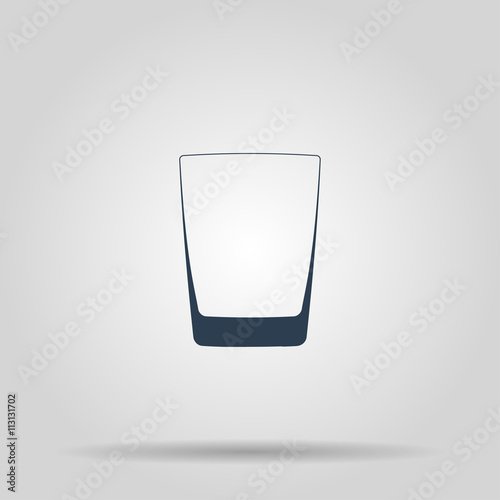 Glass of whiskey isolated photo-realistic vector illustration.