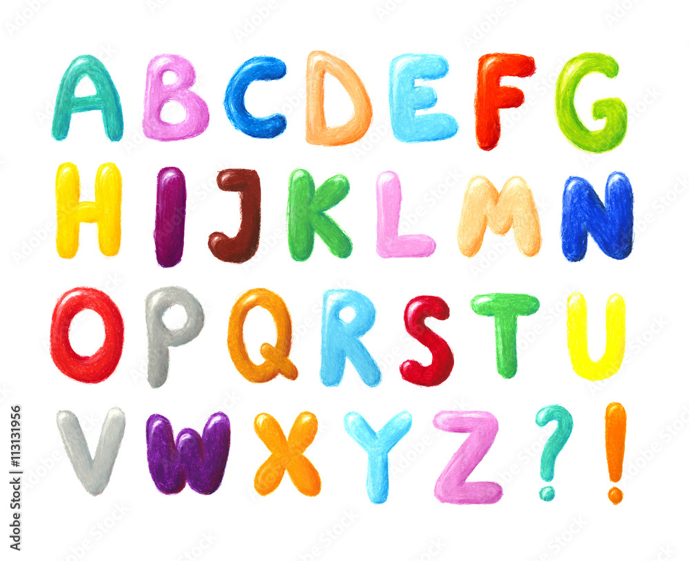 Crayon alphabet Crayon alphabet