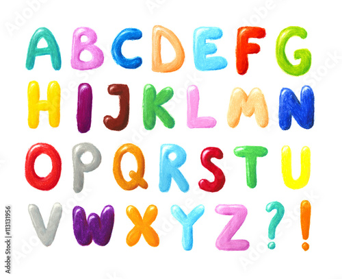 Crayon alphabet