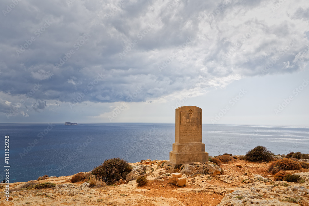 Monument in memory of Sir Walter Norris Congreve in Malta