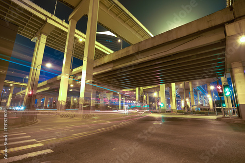 Konstfotografi City road bridget night of night scene