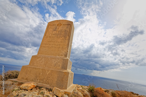 Perspective of the monument to Sir Walter Norris Congreve in Mal photo