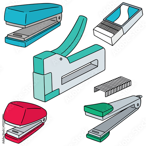 vector set of stapler