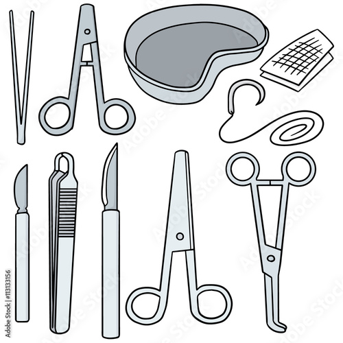 vector set of surgical instrument