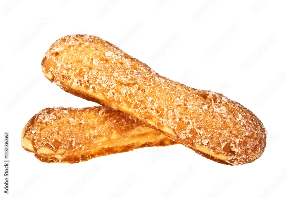 Biscuit sticks isolated on a white background Biscuit sticks isolated on a white background
