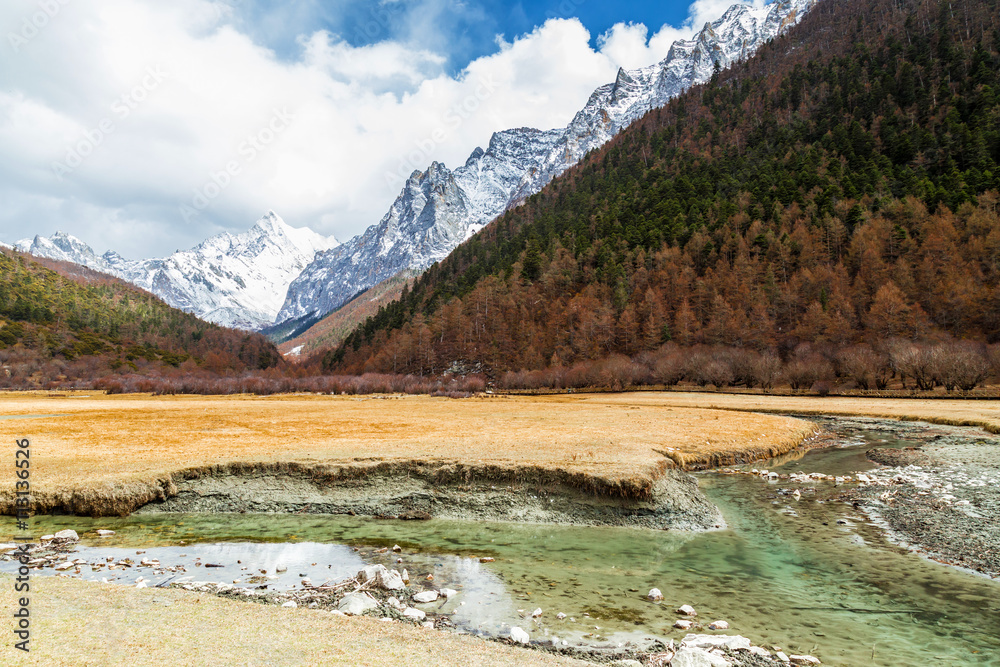 Yading national level reserve in Daocheng, Sichuan