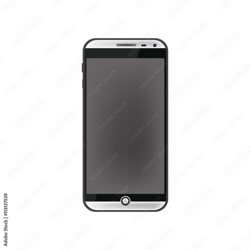 Isolated object. Mobile phone on a white background. Smartphone. Isolated object. Mobile phone on a white background. Smartphone.