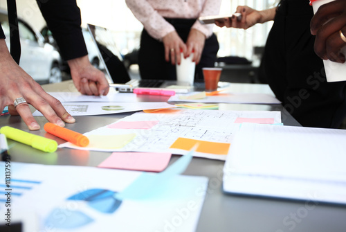 Business People Brainstorm Business Meeting Concept