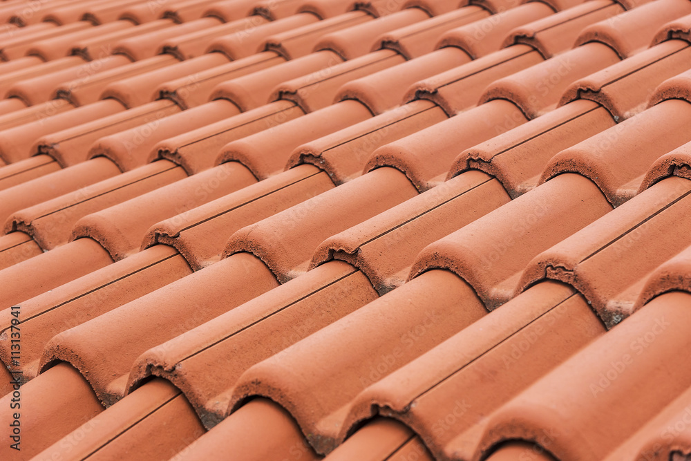 Red roof texture.