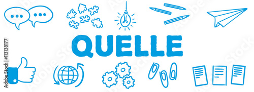 Stick Figure Series Banner Blue / Quelle