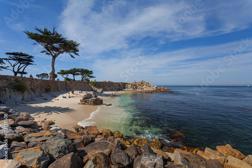 Pacific Ocean - California State Route 1 (Pacific Coast Highway), Monterey - small beautiful town for a perfect vacation, California, USA