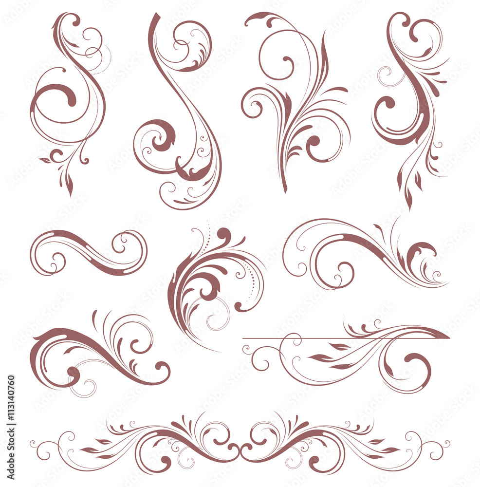 Vector Scroll Set