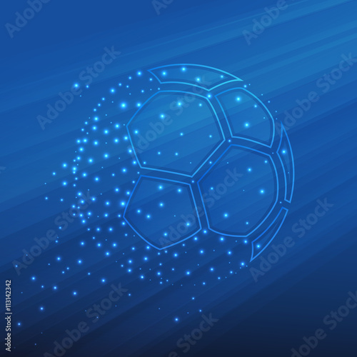 Abstract soccer ball