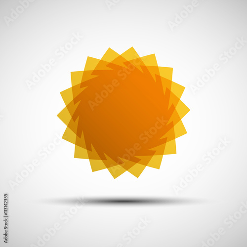 Sun logo template
