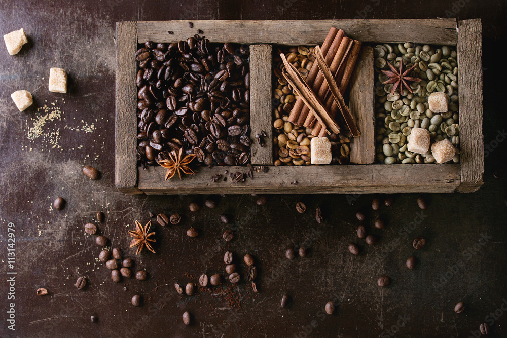 Variation of coffee beans