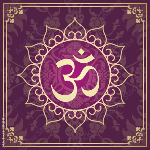 aum syllable, paisley design , Hinduism, India