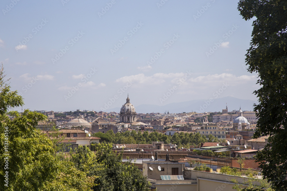 Cityscape view of Rome