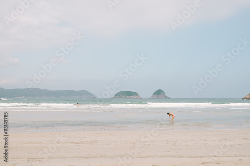 woman on the beach