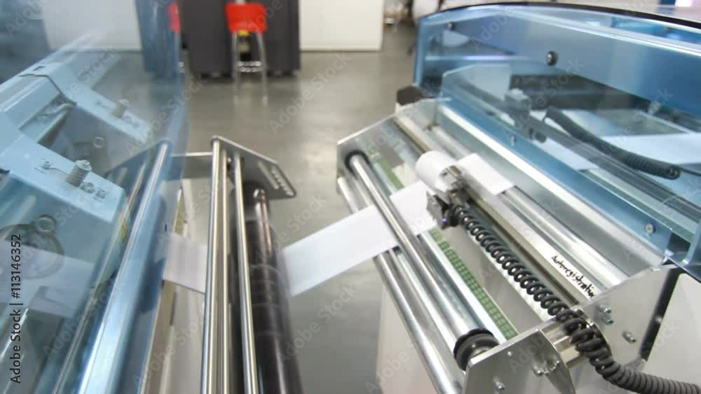 Book digital printer operating Book digital printer operating