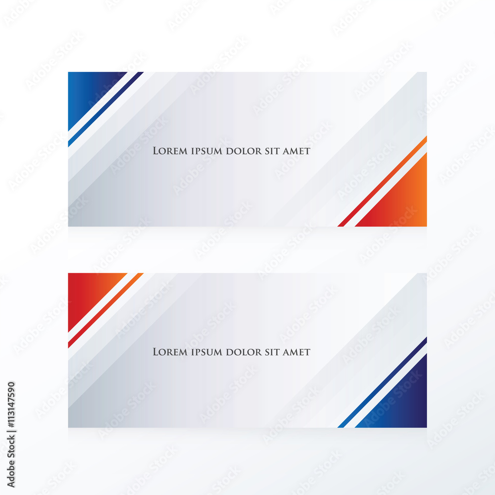 abstract banner triangle blue, red abstract banner triangle blue, red