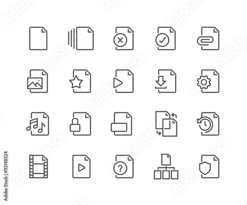 Line File Icons