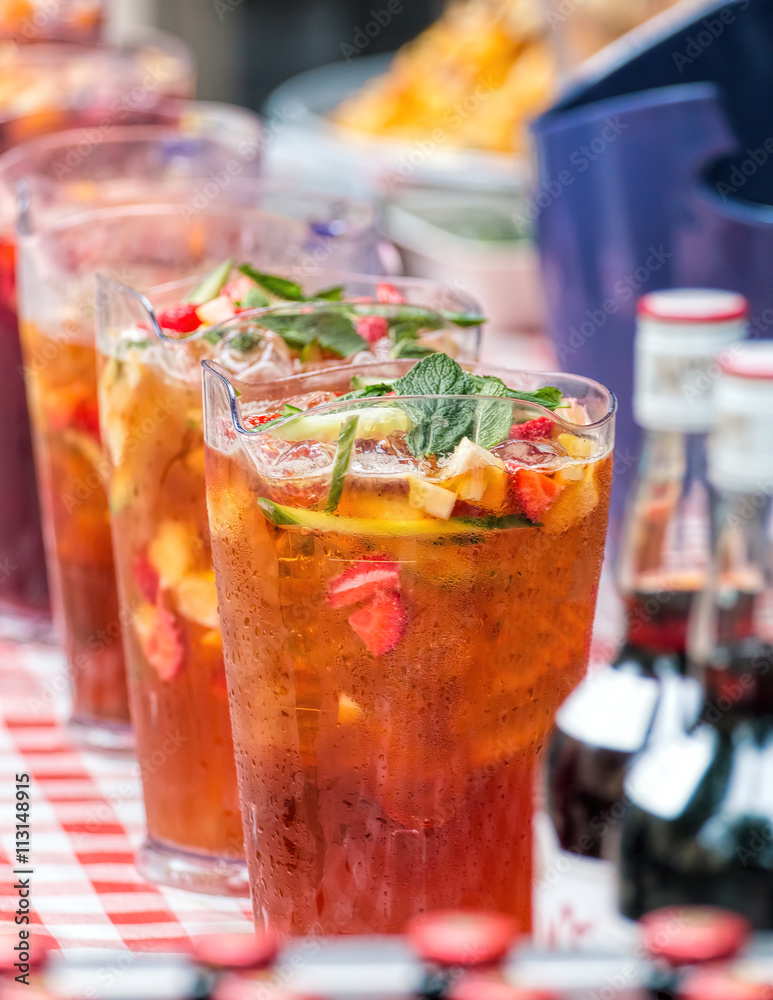 Pimm's Pitchers, Outdoor Summer Bar.