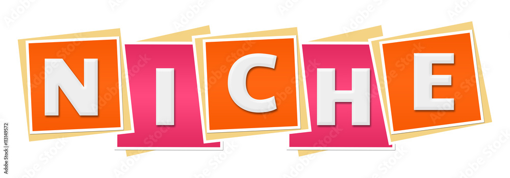 Niche Pink Orange Blocks Niche Pink Orange Blocks