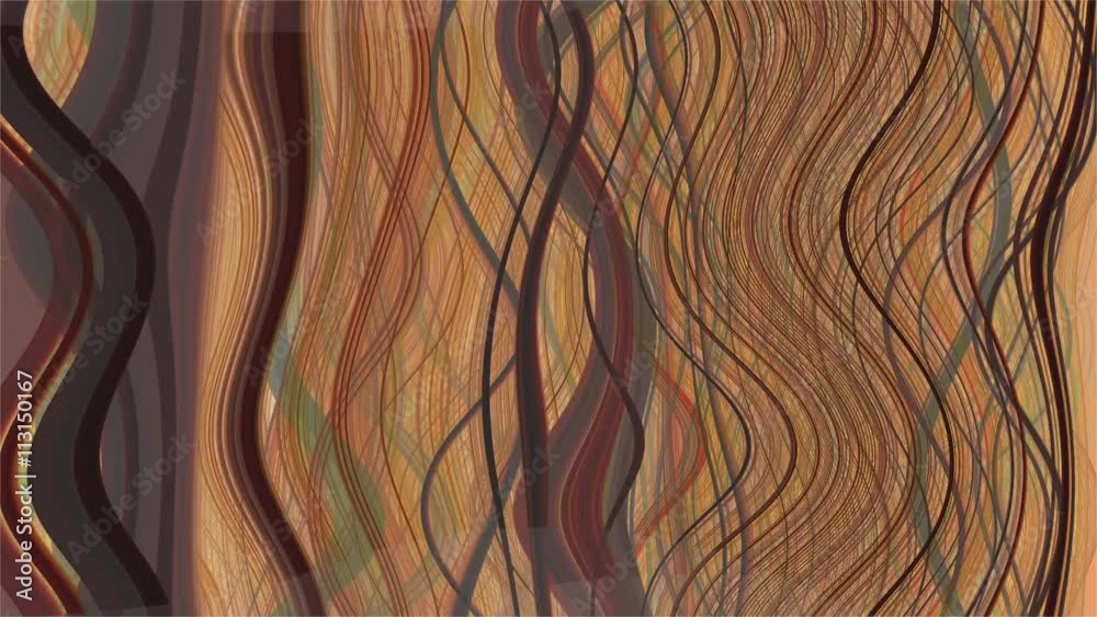 Abstracto de rizos que ondean en tonos ocres o marrones
