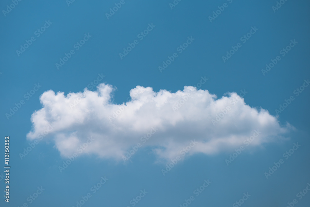 Beautiful Single white cloud with blue sky Beautiful Single white cloud with blue sky
