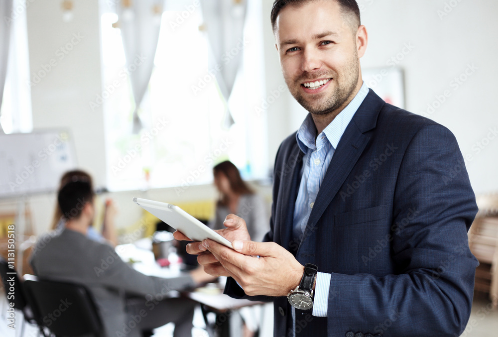 Handsome smiling confident businessman portrait Handsome smiling confident businessman portrait