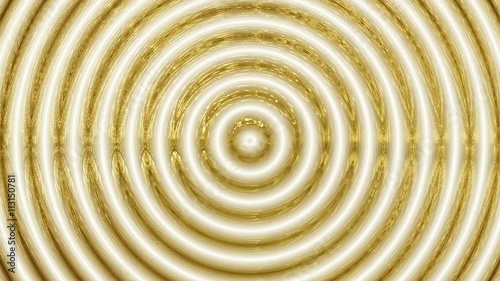 Fluido de Circulos Concentricos de Oro y Marfil