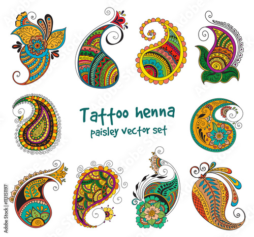 tattoo henna element