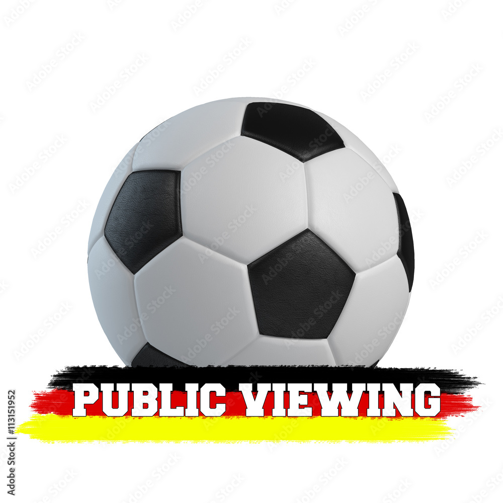 Obraz premium Public Viewing Fussball
