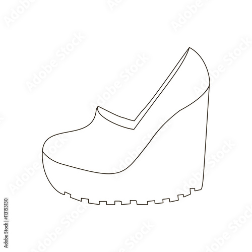 Shoes on platform