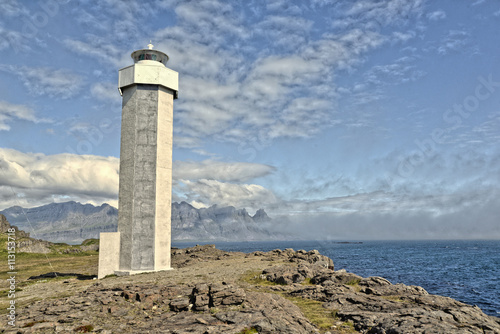 Leuchtturm bei Streitishvarf, Island photo