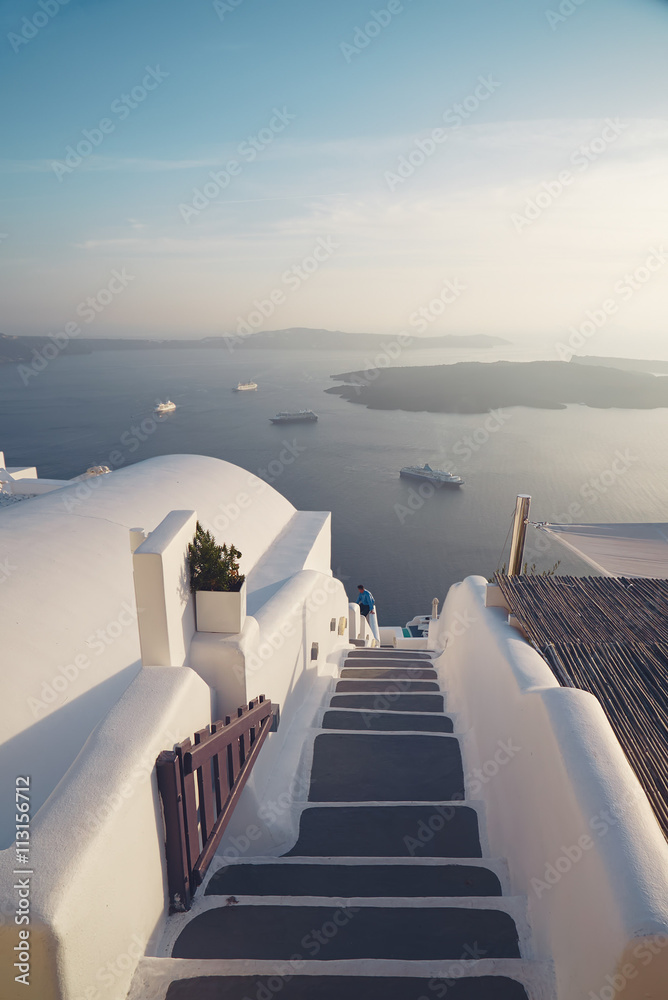 Fototapeta Santorini island - Greece