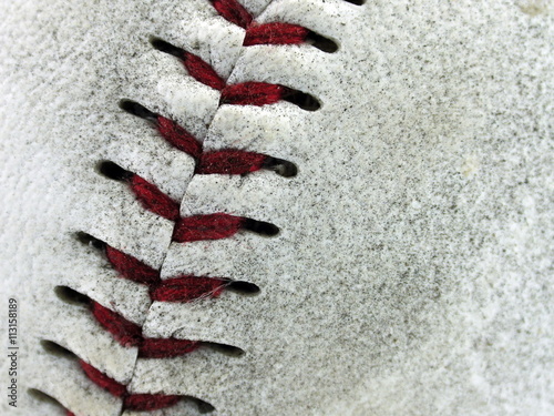 Dirty Baseball with white background