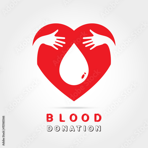 logotype blood donation