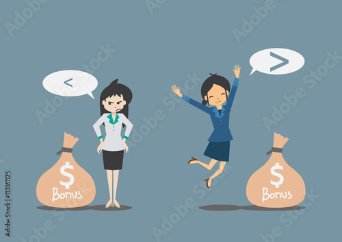 attitude of two businesswoman 