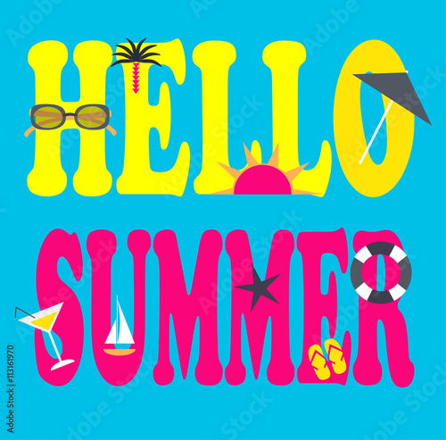Summer background vector