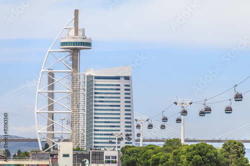 Vista Panorâmica do Parque das Nações em Lisboa photo