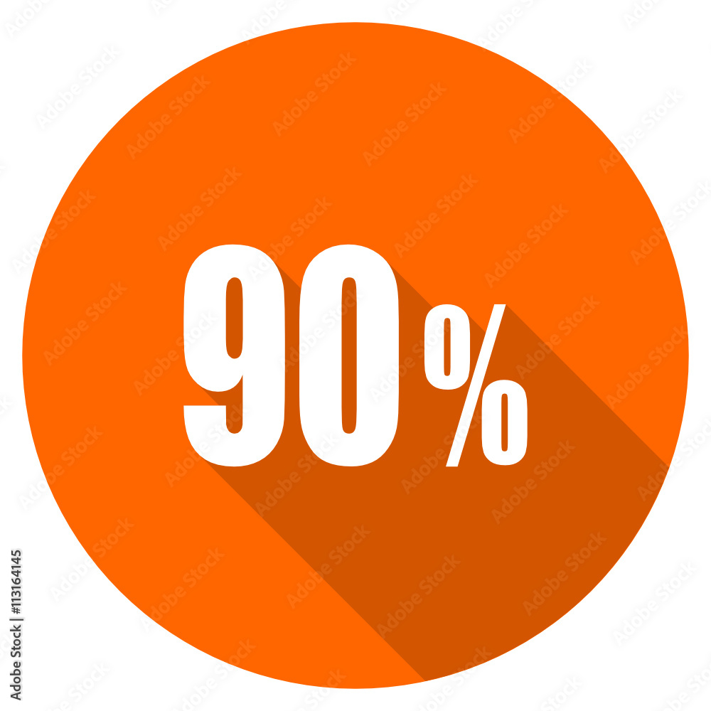 Flat dedisng round vector discount web icon Flat dedisng round vector discount web icon