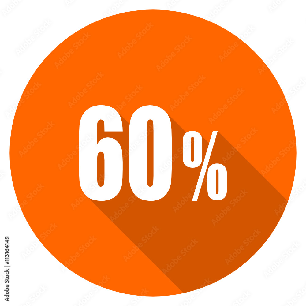 Flat dedisng round vector discount web icon Flat dedisng round vector discount web icon