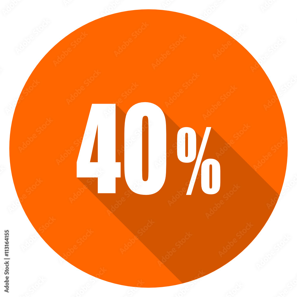 Flat dedisng round vector discount web icon Flat dedisng round vector discount web icon