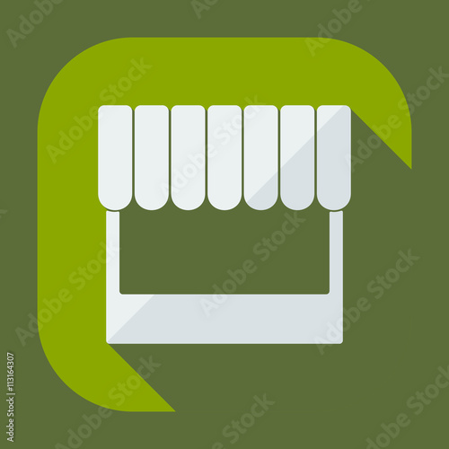 Flat concept, set modern design with shadow marketing sales
