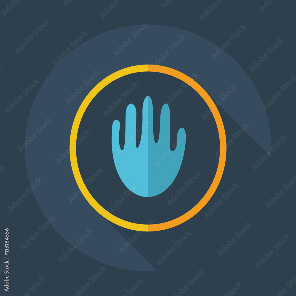 Flat modern design with shadow icons warning Flat modern design with shadow icons warning