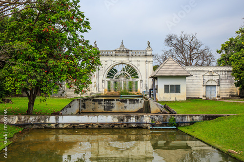 beautiful floodgate at Bang Pa-In Palace Thailand photo